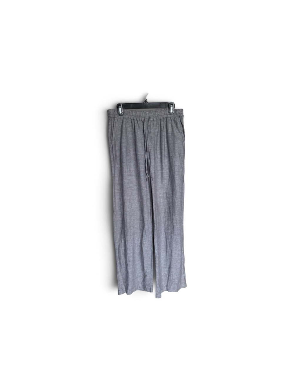 Merona Gray Wide-Leg Drawstring Linen Pants
